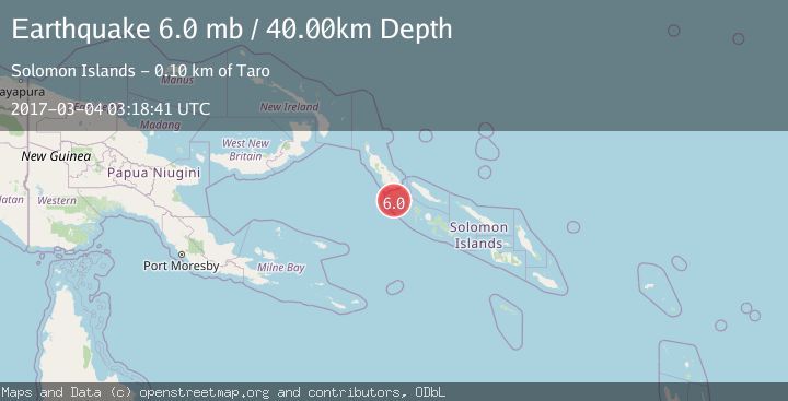 Map of SOLOMON ISLANDS
