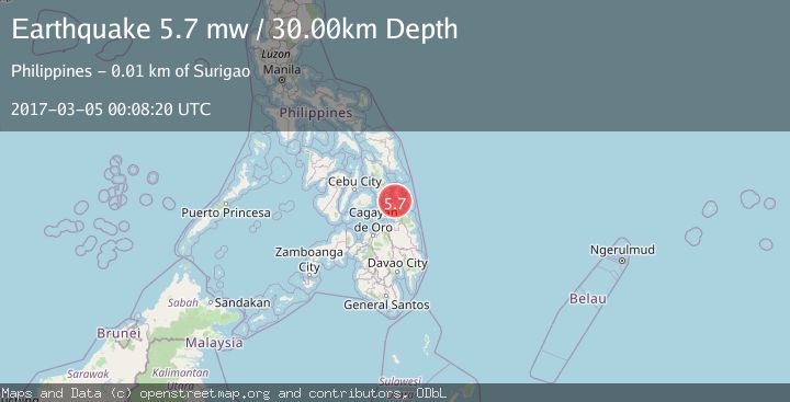 Map of MINDANAO, PHILIPPINES