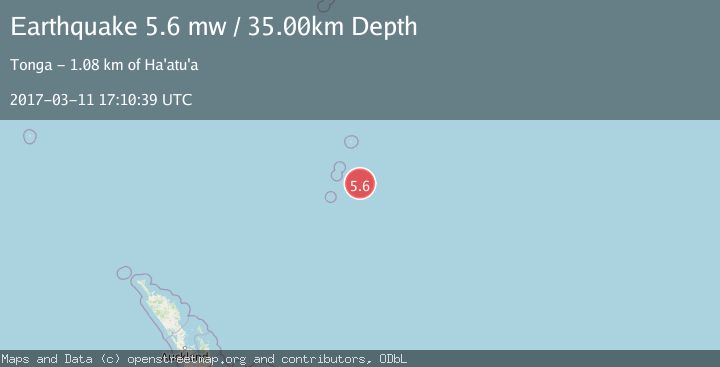 Map of KERMADEC ISLANDS, NEW ZEALAND