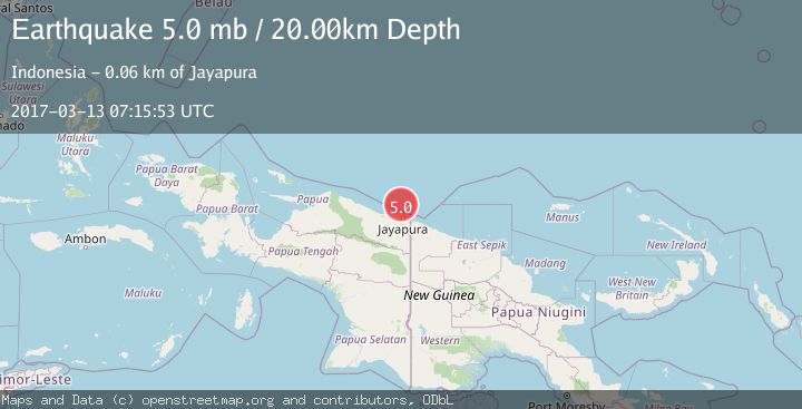 Map of NEAR N COAST OF PAPUA, INDONESIA