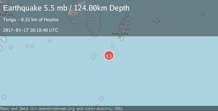 Map of SOUTH OF FIJI ISLANDS