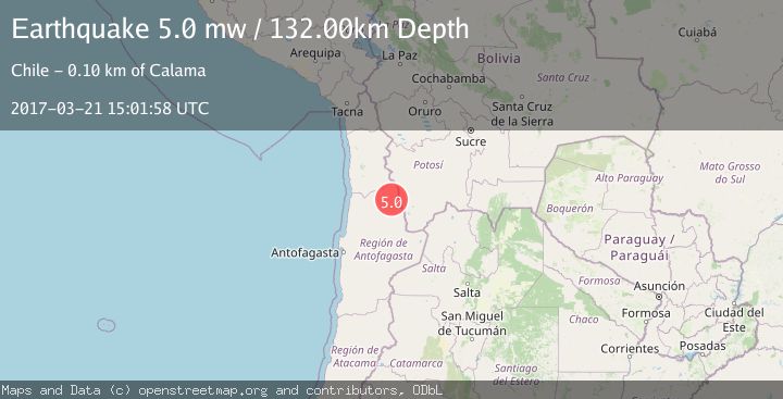 Map of ANTOFAGASTA, CHILE