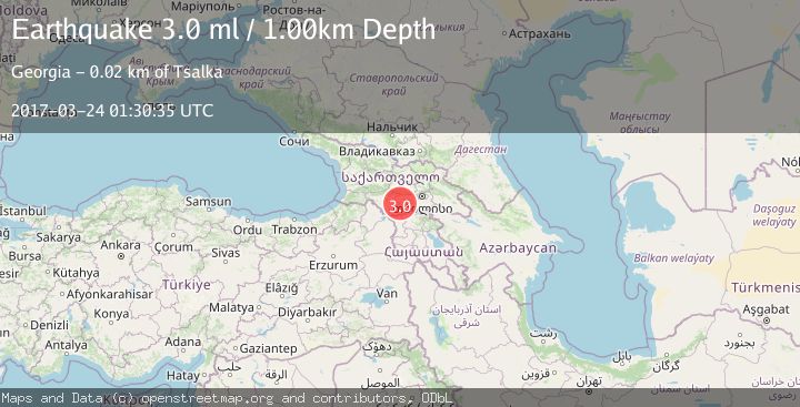 Map of GEORGIA (SAK'ART'VELO)