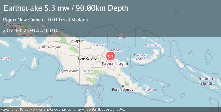 Map of EASTERN NEW GUINEA REG., P.N.G.