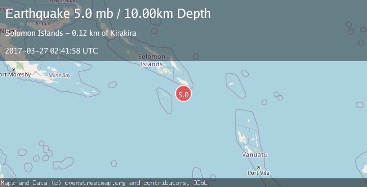 Map of SOLOMON ISLANDS