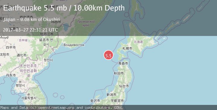 Map of EASTERN SEA OF JAPAN