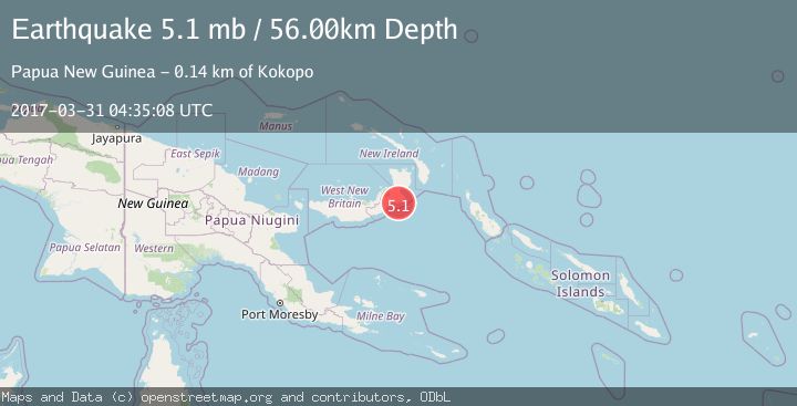Map of NEW BRITAIN REGION, P.N.G.