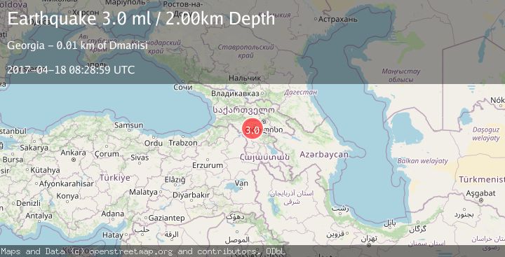Map of GEORGIA (SAK'ART'VELO)