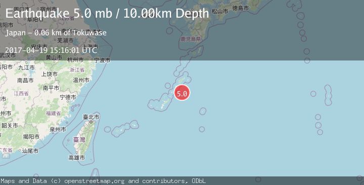 Map of RYUKYU ISLANDS, JAPAN