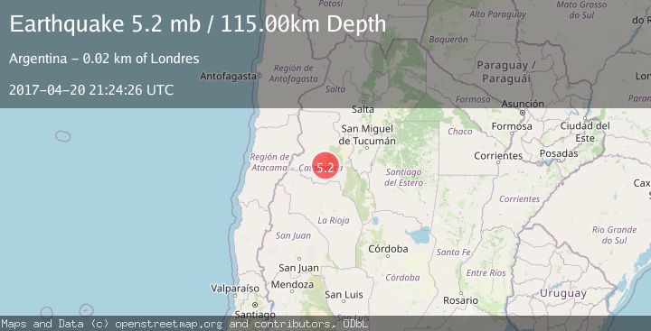 Map of CATAMARCA, ARGENTINA