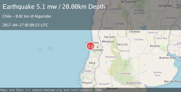 Map of OFFSHORE VALPARAISO, CHILE