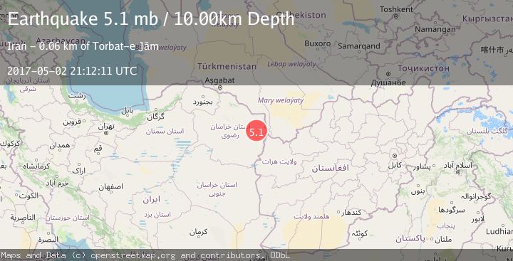 Map of NORTHEASTERN IRAN