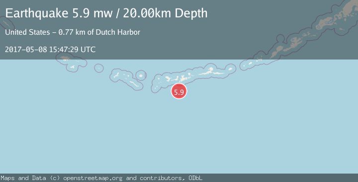 Map of ANDREANOF ISLANDS, ALEUTIAN IS.