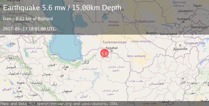 Map of NORTHEASTERN IRAN