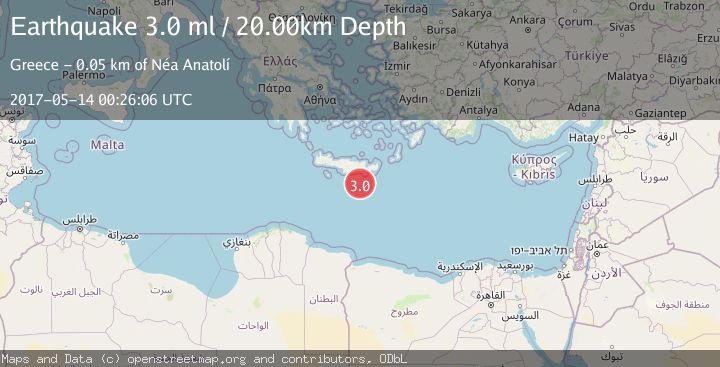 Map of CRETE, GREECE