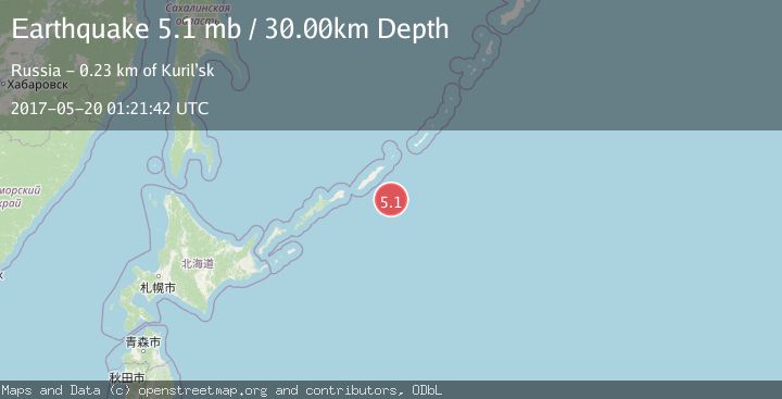 Map of KURIL ISLANDS