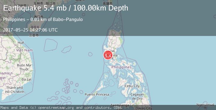 Map of LUZON, PHILIPPINES