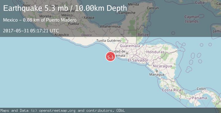 Map of OFFSHORE CHIAPAS, MEXICO