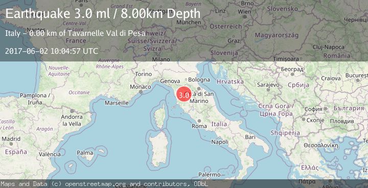 Map of CENTRAL ITALY