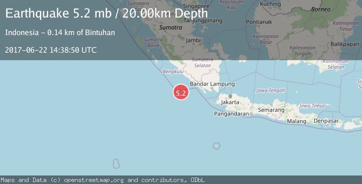 Map of SOUTHERN SUMATRA, INDONESIA