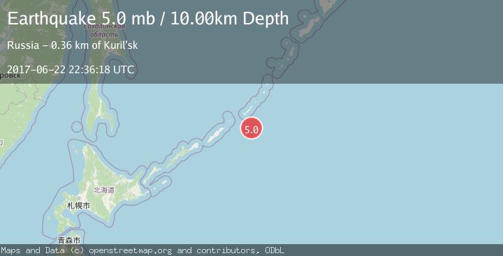 Map of KURIL ISLANDS