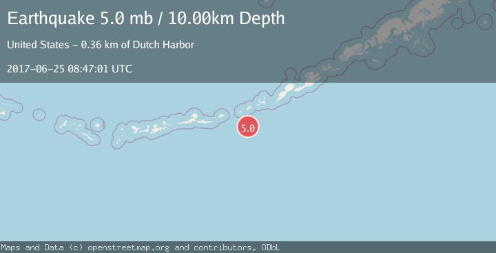 Map of FOX ISLANDS, ALEUTIAN ISLANDS