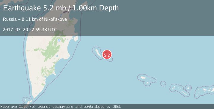 Map of KOMANDORSKIYE OSTROVA REGION
