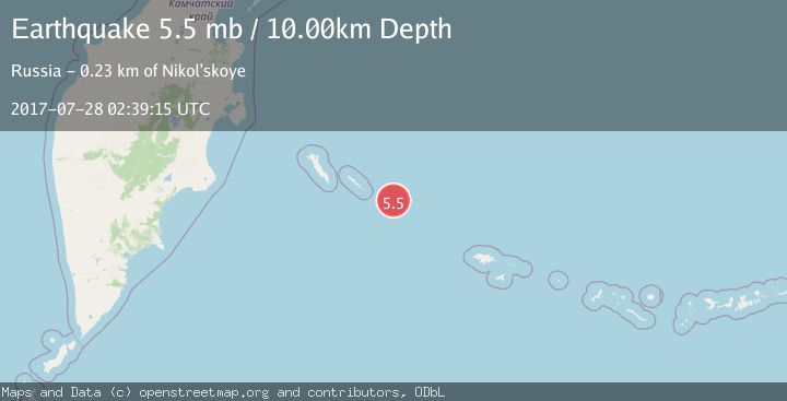 Map of KOMANDORSKIYE OSTROVA REGION