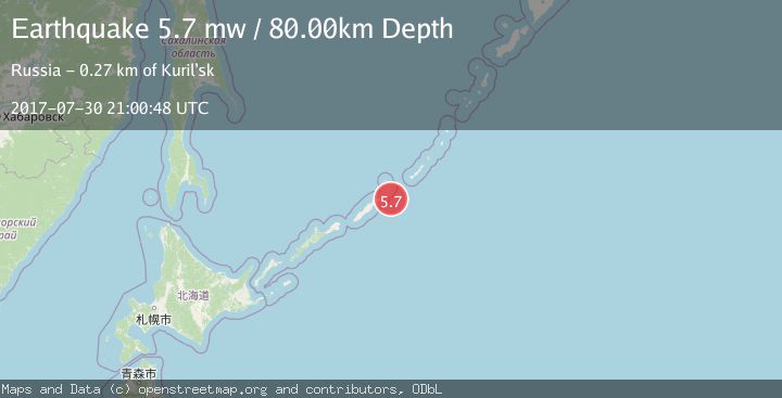 Map of KURIL ISLANDS