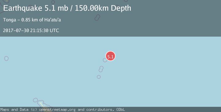 Map of KERMADEC ISLANDS REGION