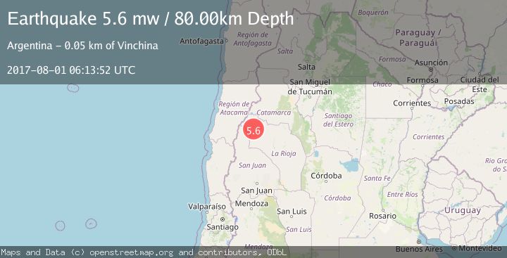 Map of LA RIOJA, ARGENTINA