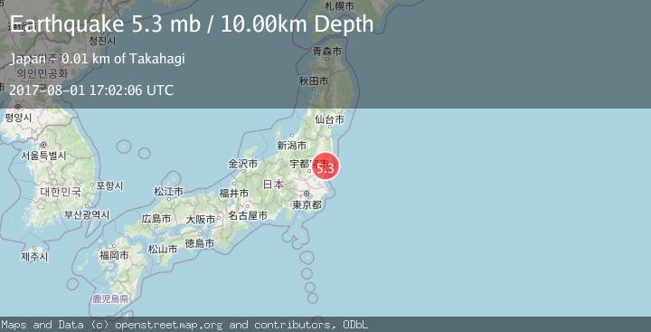 Map of NEAR EAST COAST OF HONSHU, JAPAN