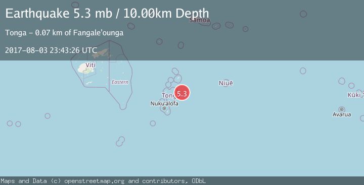 Map of TONGA