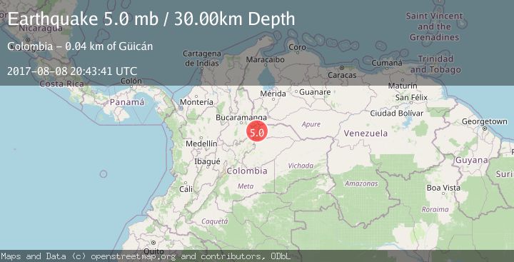 Map of NORTHERN COLOMBIA