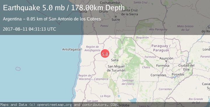 Map of SALTA, ARGENTINA