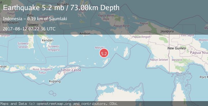 Map of KEP. TANIMBAR REGION, INDONESIA