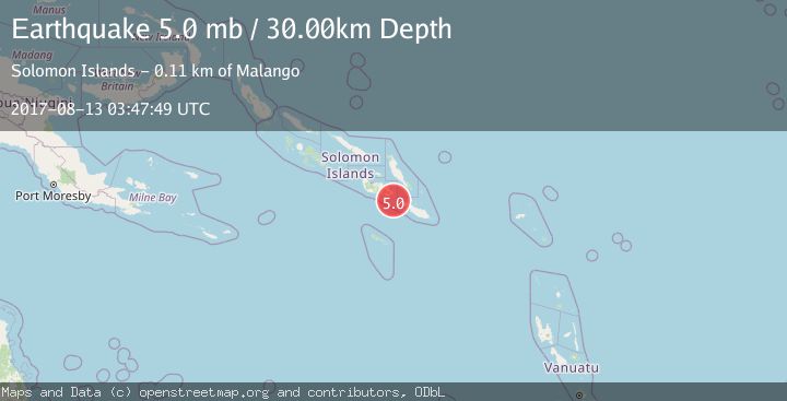 Map of SOLOMON ISLANDS