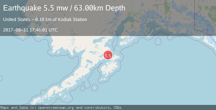 Map of KODIAK ISLAND REGION, ALASKA