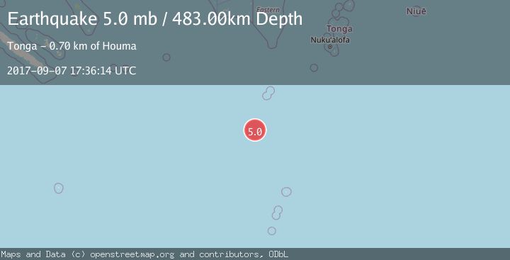 Map of SOUTH OF FIJI ISLANDS