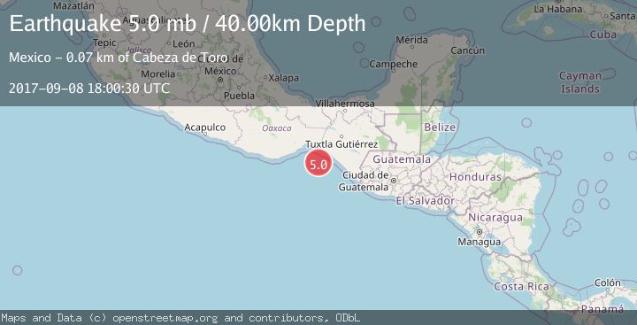 Map of OFFSHORE CHIAPAS, MEXICO