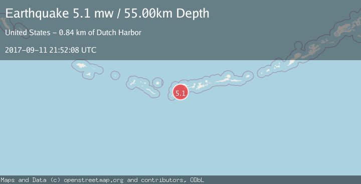 Map of ANDREANOF ISLANDS, ALEUTIAN IS.