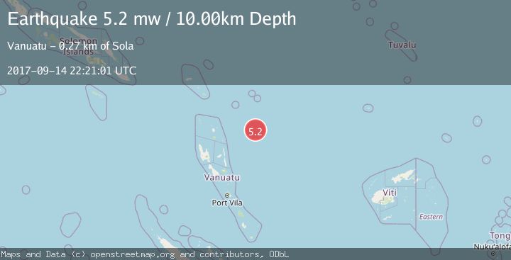 Map of VANUATU REGION