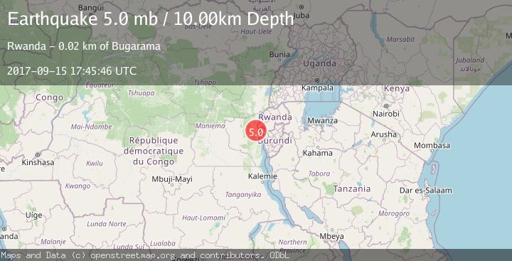 Map of LAC KIVU REGION, CONGO