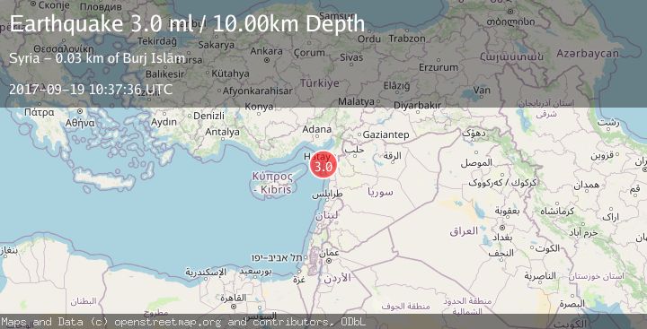 Map of NEAR THE COAST OF SYRIA