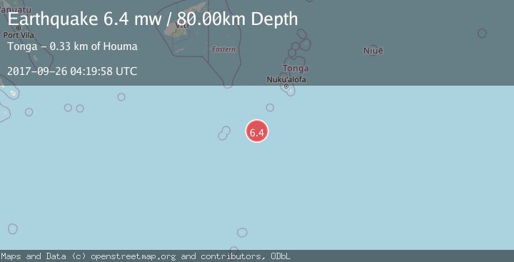 Map of SOUTH OF FIJI ISLANDS