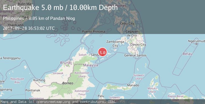 Map of SULU ARCHIPELAGO, PHILIPPINES