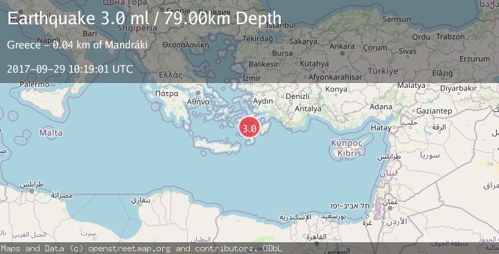 Map of DODECANESE IS.-TURKEY BORDER REG
