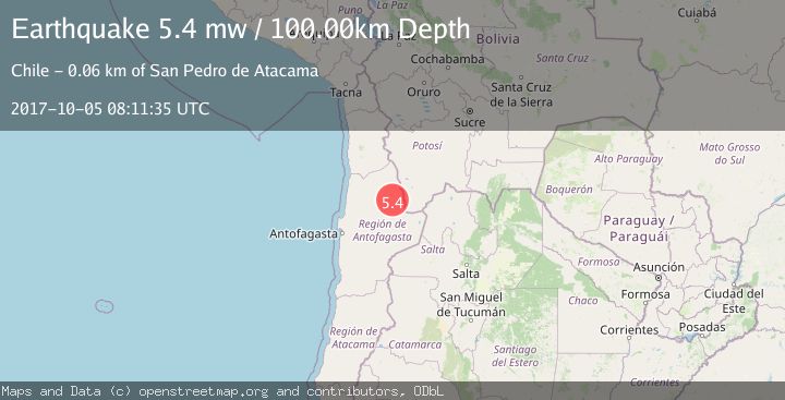 Map of ANTOFAGASTA, CHILE