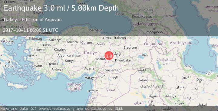Map of EASTERN TURKEY