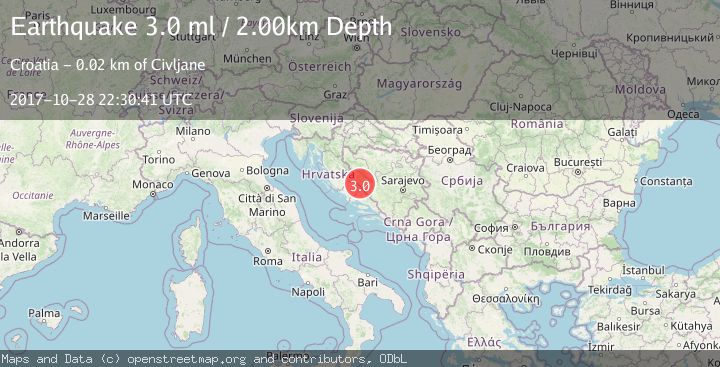 Map of BOSNIA AND HERZEGOVINA